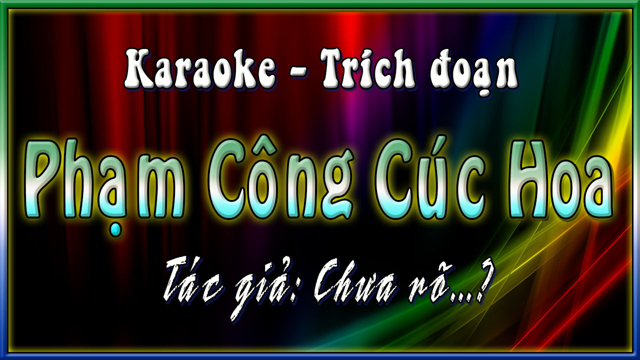 Phạm công cúc hoa
